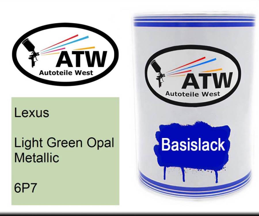 Lexus, Light Green Opal Metallic, 6P7: 500ml Lackdose, von ATW Autoteile West.